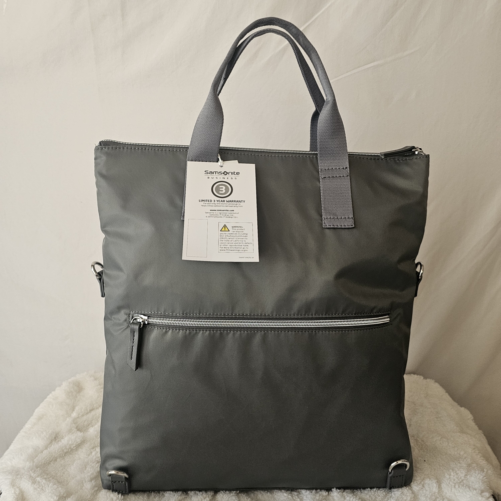 Samsonite Mobile Solution Convertible Backpack Color Silver Shadow - Picture 7 of 7